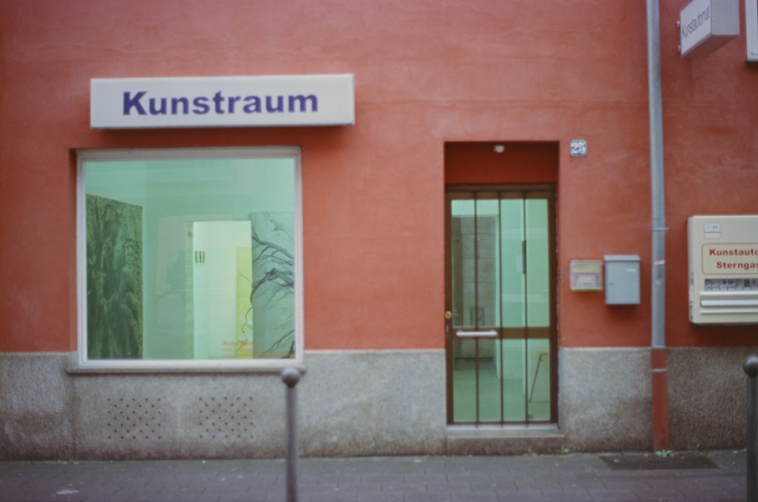 a sign above a door